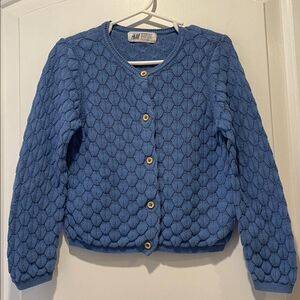 H&M Sky Blue Knit Cardigan size 2-4Y